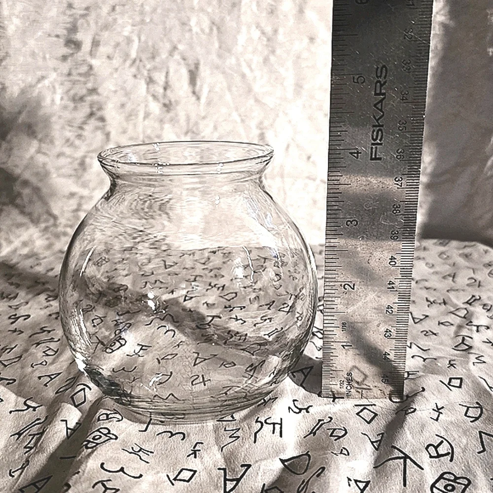 COMING SOON 2PC Vintage Clear Glass Ivy Bowl & Mini Bud Vase Set (2 Pieces)